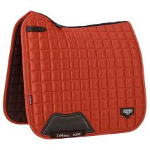 Lemieux - Sottosella dressage Loire Classic Square in tessuto di raso colore rosso sienna: Large
