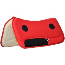 Sottosella western techno e lana con imbottitura dry system - Giallo fluo