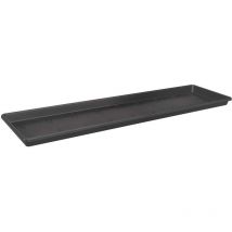 Sottovaso green basics trough saucer 40CM living black Elho