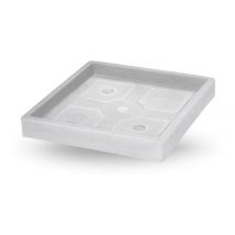 Sottovaso Quadrato 35 cm - Cioccolato
