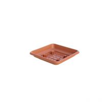 Sottovaso quadro laurus ICS pp terracotta x vaso cm 25x25 (6 pezzi) ICS