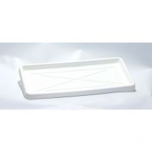 Sottovaso Rettangolare stretto in Resina cm. 90 Bianco