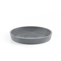 Sottovaso Round 20 Blu Grigio - ø 18 x h. 2,5 cm Ecopots