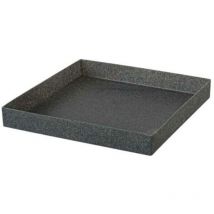 Sottovaso Quadrato Ande Eco Green 40 cm - Grigio Chiaro
