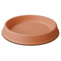 Sottovaso tondo pottery collection gdm resina terracotta cm 38,0 h.cm 5,2 x vaso cm 45 (3 pezzi) Di martino