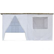 Habitat Et Jardin - Souccah en Kit nina ajustable - 4 x 3 - 4 Rouleaux de bambou et 4 tasseaux de bois