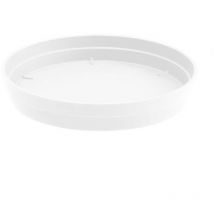 Soucoupe Ø15 cm pour pot de fleur Toscane Ø20 cm- Blanc