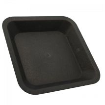 Pasquini&bini - Soucoupe carrée noire - 21 x 21 cm Lot de 10