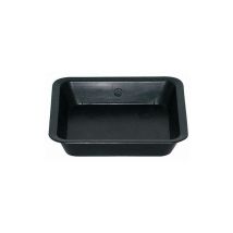 Pasquini&bini - Soucoupe carrée noire 25 x 25cm Lot de 10