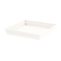Soucoupe 26,7 x 26,7 x 3,8 cm pour pot 22L Toscane - Blanc
