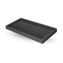 Rectangulaire sous jardinière Blanc - 80 cm
