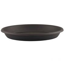Syntilor - Soucoupe pot de fleur ronde 45cm anthracite - eda