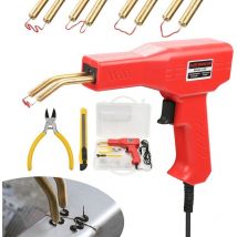 Ouylaf - Soudage plastique Machine,Réparation de Pistolet de Soudeur, 200 pcs agrafeuse Chaud 50W, Kit de Réparation de Pare-chocs de Voiture
