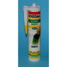Soudal - cartouche acrylique 280 ml pour intérieur et extérieur, blanc, maleracryl wand & fassade 137657
