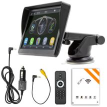 LIFCAUSAL Autoradio Multimédia Sans Fil 7 Pouces avec Écran Tactile WIFI/Bluetooth 5.1, Compatible Android Auto/Mirror Link, Radio FM pour Voiture,