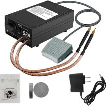 Ikodm - Soudeuse par Points Réglable pour Batteries 8000W, Kit Bricolage, Soudeur par Points Portable Haute Performance en Nickel pour Ensemble de