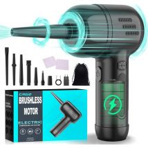 Circlio - Souffleur Air Comprimé Électrique - Jusqu'à 165 000 rpm, Batterie de 10 400 mAh, ULtronics x Bombe Air Sec pour pc avec Recharge usb et