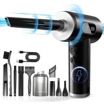 Tuserxln - Souffleur Air Comprimé et Aspirateur 2en1, 50000RPM Souffleur de poussière électrique avec Batterie 6000 mAh, 3 Vitesses