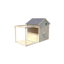 Soulet - Casita de Madera Infantil con Pergola y Suelo Epicerie 140x120x145 cm - Casita de Jardín para Niños con Mini-Bar y Pergola - Madera Natural