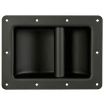 Lautsprechergriff, schwarzes metall, 220 x 160mm - hohe beanspruchung