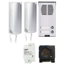 Kit d'interphone Elvox Sound System bifamilial pour systèmes 4+1 K62K0.02