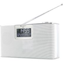 Soundmaster - DAB700WE Radio de table dab+, fm aux, Bluetooth, sd, usb fonction mains libres, avec microphone, fonction réveil blanc W818372