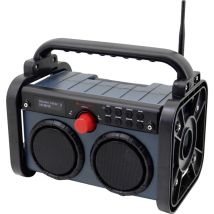 DAB85BL Baustellenradio dab+, ukw aux, dab+, ukw Blau, Schwarz - Soundmaster