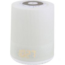 Soundmaster - UR230WE Radio-réveil fm lumière d'ambiance blanc C601061