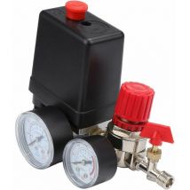 Soupape de compresseur d'air Petit régulateur de soupape de commande de pressostat de compresseur d'air avec jauges