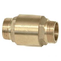 Soupape de retenue filetage mâle x filetage mâle 1' avec insert metallique et joint en viton