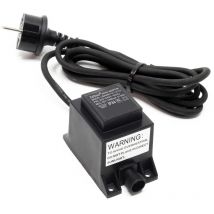 Xpotool - Wiltec Transformateur 230 v en 12 v – 81 x 50 x 63 mm – 1800 mA 21,6 va ac/ac – ip 44 – Adapteur de Réseau Jebao avec Raccord vissé, 2