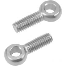 Sourcing map 10pcs Boulon à œil anneau levage M6 x 20mm acier inoxydable 304 filetage