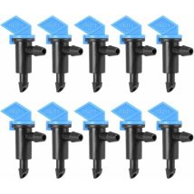 Tinor - sourcing map Drapeau 2GPH 8L/H Irrigation Arroseur Pelouse Émetteur 4/7mm Tube 30Pcs