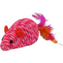 Animallparadise - Souris bibi rose 18 cm Jouet pour chat
