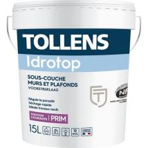 Sous couche et impression Tollens professionnelle Idrotop Prim Choisissez votre teinte: Peinture Blanche - Conditionnement: 15 Litres