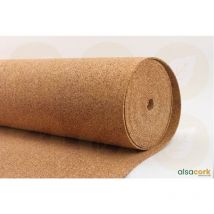 Alsacork - rouleau isolant souple en liège standard, ép. 4mm - 15m x 1m = 15.88m²