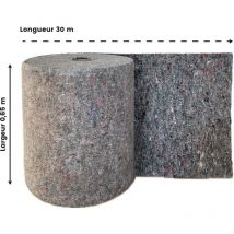 Naturasol - Sous Couche moquette -Thibaude feutre- larg.65cm- Rouleau de 30 ml soit 19,5 m²