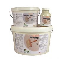 10L-blanc-Sous-couche naturelle murs grava 1L/34m2 Livos