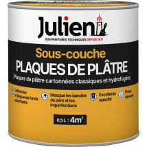 Sous-Couche Pour Plaques De Plâtre Cartonnées - aspect Mat Blanc 0,5L Julien