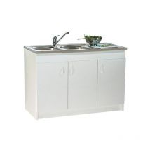 Meuble sous évier Sim'NF 3 portes 1400 mm Néova