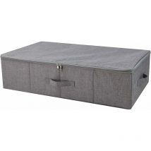 Sous Le lit Le récipient de Stockage avec la Couverture à Plat de glissière, Les Chaussures, Les vêtements, Les duvets, la Boîte de Stockage