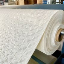Sous Nappe Bulgomme Blanc sur mesure au mètre - Haute protection - - 190 x 140 cm - Blanc.