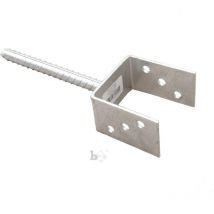 B2 - Soutien post tzn U-forme avec canne galvanisé 81x100x200 mm