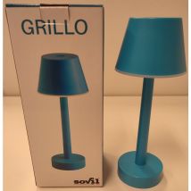 Sovil - Wiederaufladbare led-tischleuchte grillo 3w 3000k hellblau - 97901/07