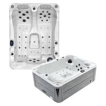 Boreal Sauna - Spa 2-3 places Archipel G23 vip Tablier blanc - Spa Thérapeutique Balboa 210x158