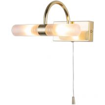 Spa Corvus Satin Brass 205mm 2 Lamp Wall Light - SPA-6888.014-SBRS - Forum