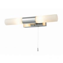 Forum - Spa Aries Helsinki Polished Chrome 360mm 2 Lamp Wall Light - SPA-PR-12744