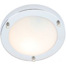 Spa Delphi Polished Chrome 180mm Small 1 x E14 Flush Ceiling Light - SPA-34049-CHR - Polished Chrome - Forum