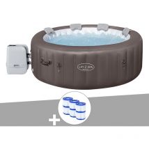 Kit spa gonflable Bestway Lay-Z-Spa Dominica rond Hydrojet 4/6 places + 6 filtres