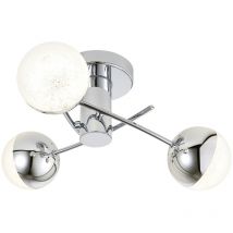 Forum Spa Rhodes Polished Chrome 100mm 3 Lamp led Semi-Flush Ceiling Light - SPA-36302-CHR